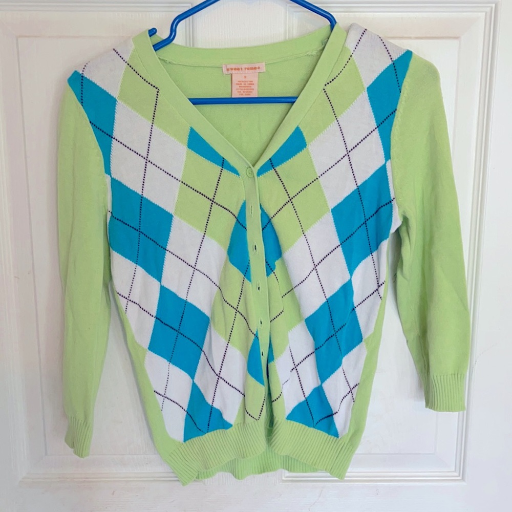 Argyle summer cardigan